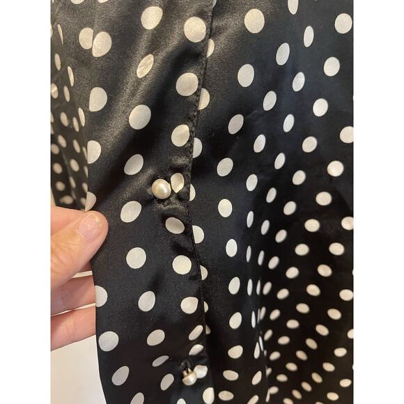 Vintage Victoria's Secret Gold Label Y2K Polka Dot Tunic/Mini Dress/Chamise - Picture 3 of 7